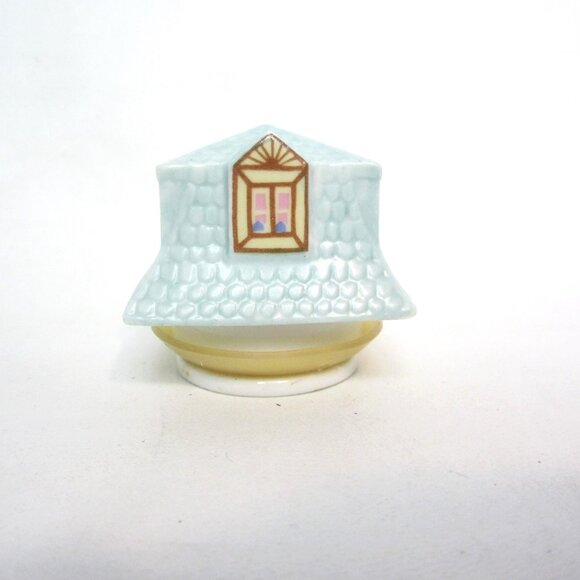 Original Lenox Spice Village Celery TOP ONLY Spice Jar Lid Cottage House Ceramic - Picture 1 of 7